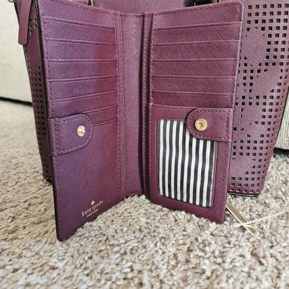 Kate Spade NWOT Cameron Street Perforated Candace Satchel with Wallet - Picture 5 of 9